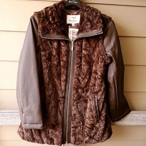 NWT Dennis by Dennis Basso Convertible Vest-Jacket